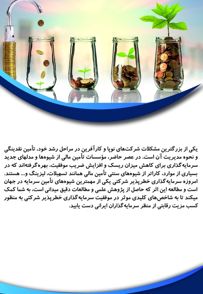 عوامل کلیدی موفقیت سرمایه گذاری خطرپذیر شرکتی در کسب مزیت رقابتی از منظر سرمایه گذاران ایرانی